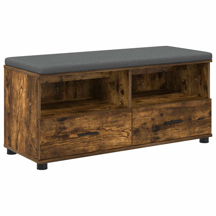 Bancă pentru hol cu pernă Stejar fumuriu 100 x 38 x 46 cm - WALTI WALTI