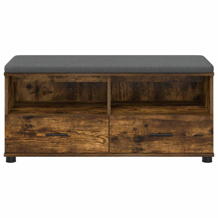 Bancă pentru hol cu pernă Stejar fumuriu 100 x 38 x 46 cm - WALTI WALTI