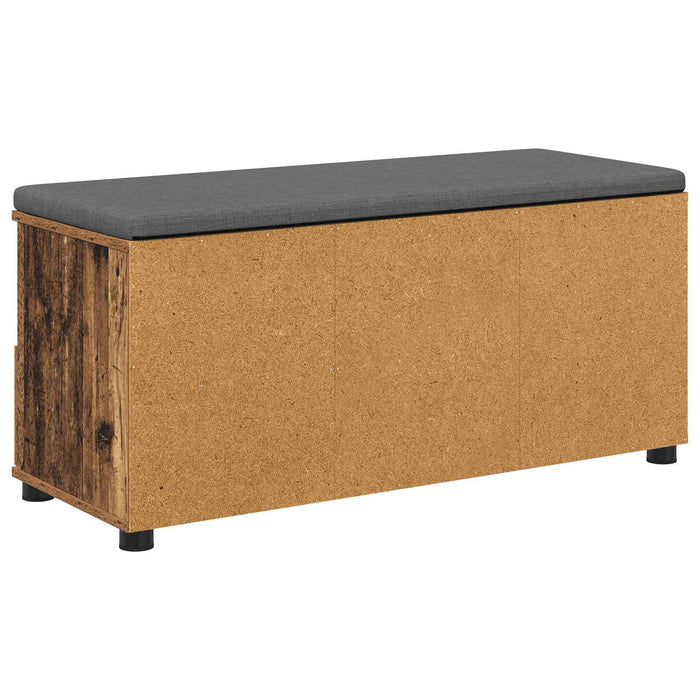 Bancă pentru hol cu pernă cu sertar Lemn vechi 100 x 38 x 46 cm - WALTI WALTI