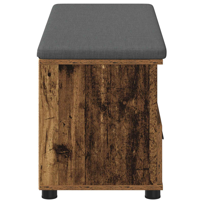 Bancă pentru hol cu pernă cu sertar Lemn vechi 100 x 38 x 46 cm - WALTI WALTI
