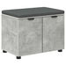 Bancă pentru hol cu pernă cu raft Gri Beton 60 x 38 x 46 cm - WALTI WALTI