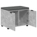 Bancă pentru hol cu pernă cu raft Gri Beton 60 x 38 x 46 cm - WALTI WALTI
