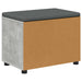 Bancă pentru hol cu pernă cu raft Gri Beton 60 x 38 x 46 cm - WALTI WALTI