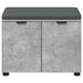 Bancă pentru hol cu pernă cu raft Gri Beton 60 x 38 x 46 cm - WALTI WALTI