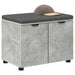 Bancă pentru hol cu pernă cu raft Gri Beton 60 x 38 x 46 cm - WALTI WALTI