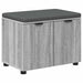 Bancă pentru hol cu pernă cu raft Sonoma gri 60 x 38 x 46 cm - WALTI WALTI