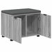 Bancă pentru hol cu pernă cu raft Sonoma gri 60 x 38 x 46 cm - WALTI WALTI