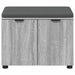 Bancă pentru hol cu pernă cu raft Sonoma gri 60 x 38 x 46 cm - WALTI WALTI