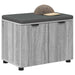 Bancă pentru hol cu pernă cu raft Sonoma gri 60 x 38 x 46 cm - WALTI WALTI