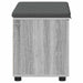 Bancă pentru hol cu pernă cu raft Sonoma gri 60 x 38 x 46 cm - WALTI WALTI
