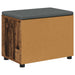 Bancă pentru hol cu pernă cu raft Lemn vechi 60 x 38 x 46 cm - WALTI WALTI
