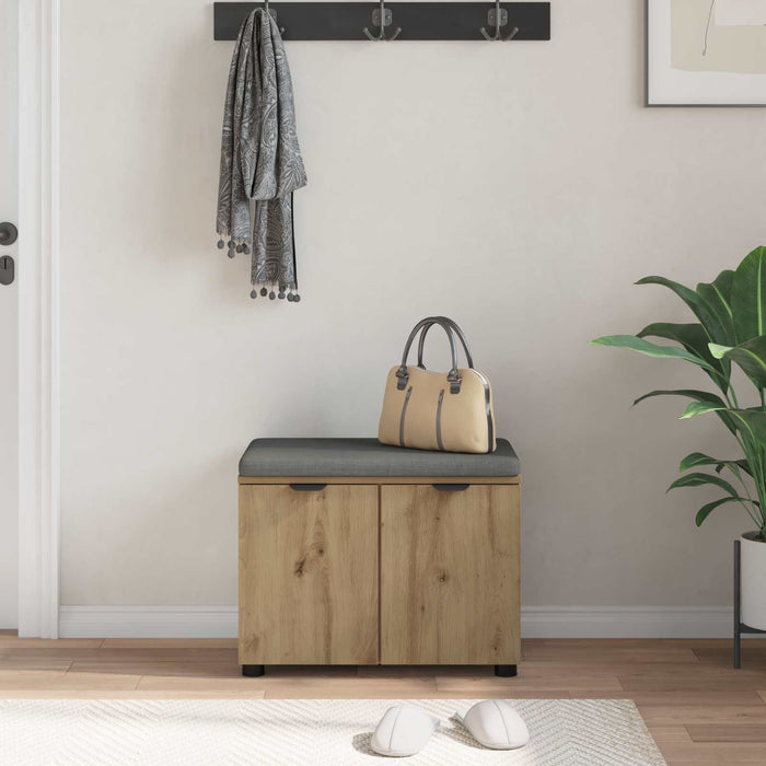 Bancă pentru hol Stejar Artizanal 60 x 38 x 46 cm WALTI