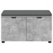 Bancă pentru hol cu pernă cu raft Gri Beton 80 x 38 x 46 cm - WALTI WALTI