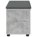 Bancă pentru hol cu pernă cu raft Gri Beton 80 x 38 x 46 cm - WALTI WALTI