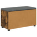 Bancă pentru hol cu pernă cu raft Stejar Afumat 80 x 38 x 46 cm - WALTI WALTI