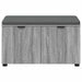 Bancă pentru hol cu pernă cu raft Sonoma gri 80 x 38 x 46 cm - WALTI WALTI