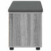 Bancă pentru hol cu pernă cu raft Sonoma gri 80 x 38 x 46 cm - WALTI WALTI