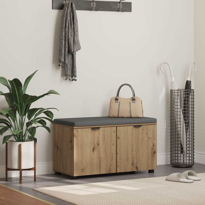 Bancă pentru hol Stejar Artizanal 80 x 38 x 46 cm WALTI