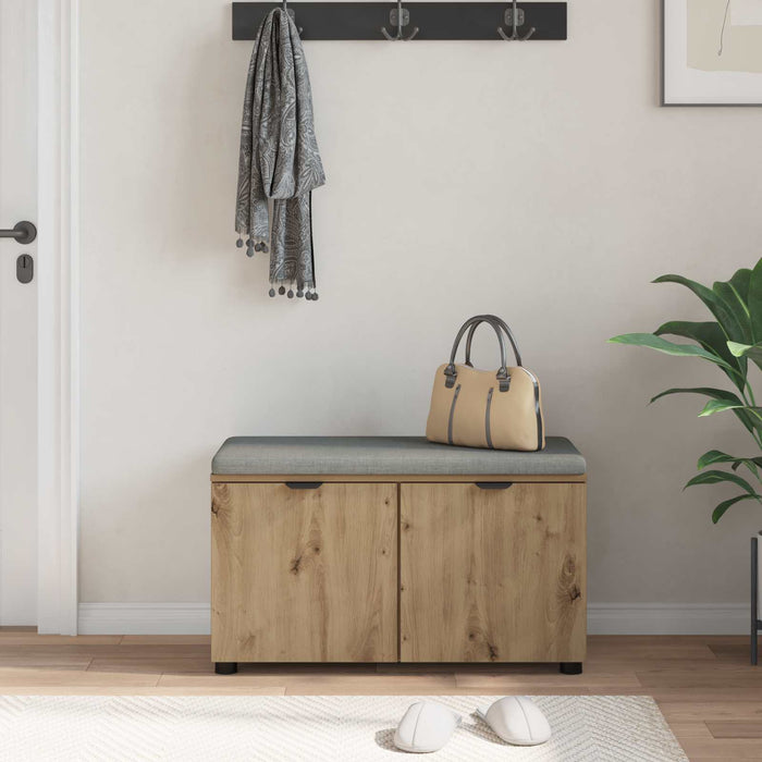 Bancă pentru hol Stejar Artizanal 80 x 38 x 46 cm WALTI