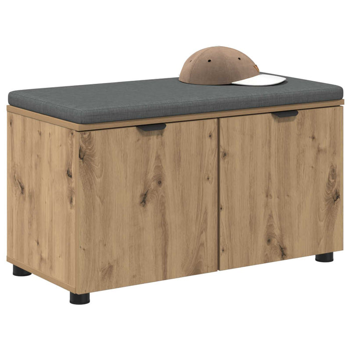 Bancă pentru hol Stejar Artizanal 80 x 38 x 46 cm WALTI
