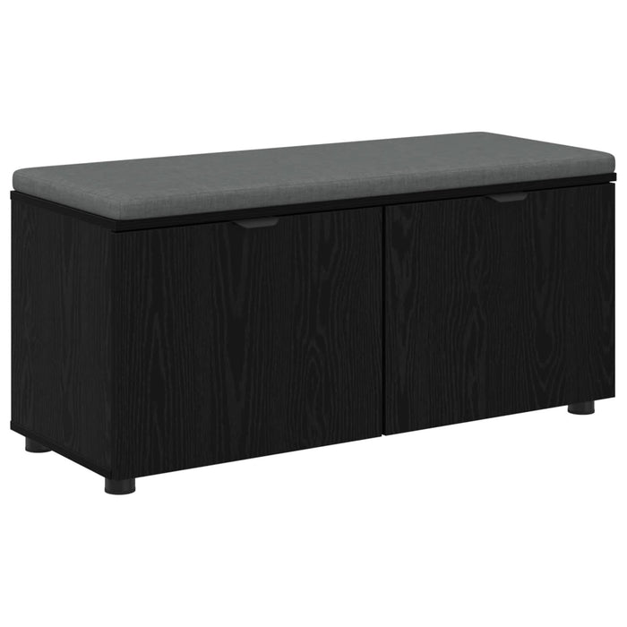 Bancă pentru hol cu pernă cu raft Stejar Negru 100 x 38 x 46 cm - WALTI WALTI
