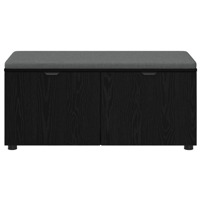 Bancă pentru hol cu pernă cu raft Stejar Negru 100 x 38 x 46 cm - WALTI WALTI