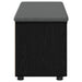 Bancă pentru hol cu pernă cu raft Stejar Negru 100 x 38 x 46 cm - WALTI WALTI