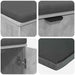 Bancă pentru hol cu pernă cu raft Gri Beton 100 x 38 x 46 cm - WALTI WALTI