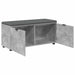 Bancă pentru hol cu pernă cu raft Gri Beton 100 x 38 x 46 cm - WALTI WALTI
