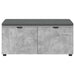Bancă pentru hol cu pernă cu raft Gri Beton 100 x 38 x 46 cm - WALTI WALTI
