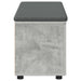 Bancă pentru hol cu pernă cu raft Gri Beton 100 x 38 x 46 cm - WALTI WALTI