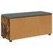 Bancă pentru hol cu pernă cu ușă Stejar Afumat 100 x 38 x 46 cm - WALTI WALTI
