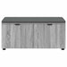 Bancă pentru hol cu pernă cu raft Sonoma gri 100 x 38 x 46 cm - WALTI WALTI