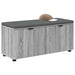 Bancă pentru hol cu pernă cu raft Sonoma gri 100 x 38 x 46 cm - WALTI WALTI