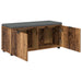 Bancă pentru hol cu pernă cu raft Lemn vechi 100 x 38 x 46 cm - WALTI WALTI