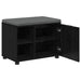 Bancă pentru hol cu pernă cu raft Stejar Negru 60 x 38 x 46 cm - WALTI WALTI