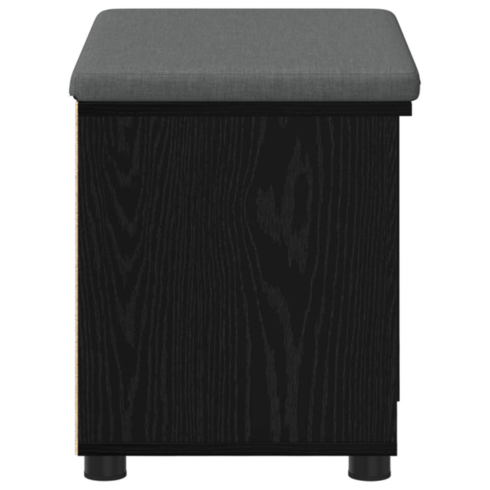 Bancă pentru hol cu pernă cu raft Stejar Negru 60 x 38 x 46 cm - WALTI WALTI