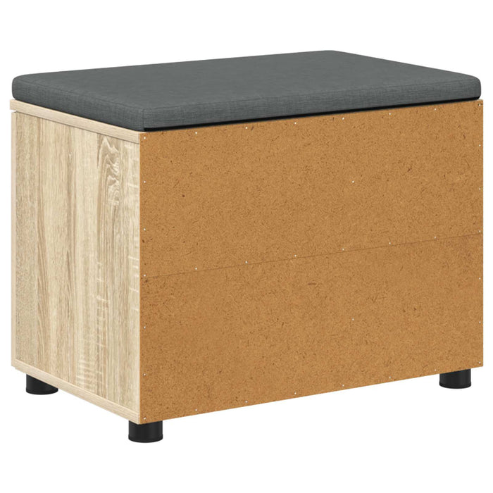 Bancă pentru hol cu pernă cu raft Stejar Sonoma 60 x 38 x 46 cm - WALTI WALTI