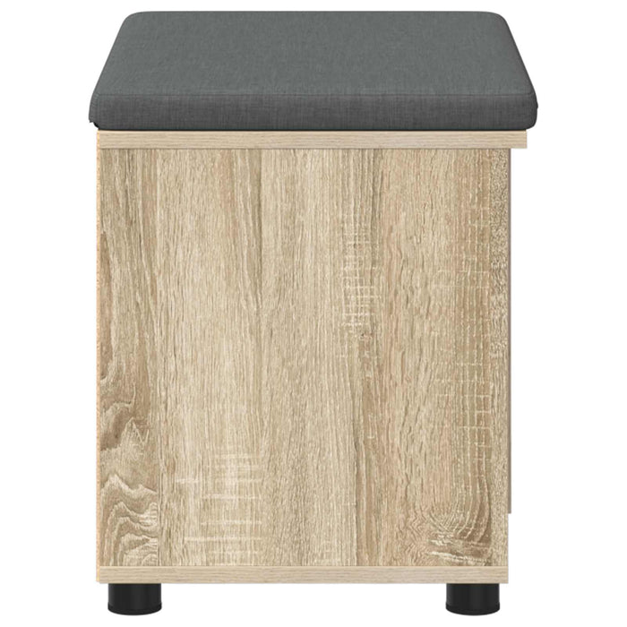 Bancă pentru hol cu pernă cu raft Stejar Sonoma 60 x 38 x 46 cm - WALTI WALTI