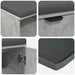 Bancă pentru hol cu pernă cu raft Gri Beton 60 x 38 x 46 cm - WALTI WALTI