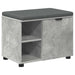 Bancă pentru hol cu pernă cu raft Gri Beton 60 x 38 x 46 cm - WALTI WALTI