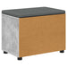 Bancă pentru hol cu pernă cu raft Gri Beton 60 x 38 x 46 cm - WALTI WALTI