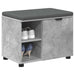 Bancă pentru hol cu pernă cu raft Gri Beton 60 x 38 x 46 cm - WALTI WALTI