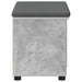 Bancă pentru hol cu pernă cu raft Gri Beton 60 x 38 x 46 cm - WALTI WALTI