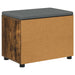 Bancă pentru hol cu pernă cu raft Stejar Afumat 60 x 38 x 46 cm - WALTI WALTI