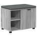Bancă pentru hol cu pernă cu raft Sonoma gri 60 x 38 x 46 cm - WALTI WALTI