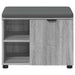Bancă pentru hol cu pernă cu raft Sonoma gri 60 x 38 x 46 cm - WALTI WALTI