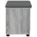 Bancă pentru hol cu pernă cu raft Sonoma gri 60 x 38 x 46 cm - WALTI WALTI