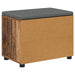 Bancă pentru hol cu pernă cu raft Lemn vechi 60 x 38 x 46 cm - WALTI WALTI