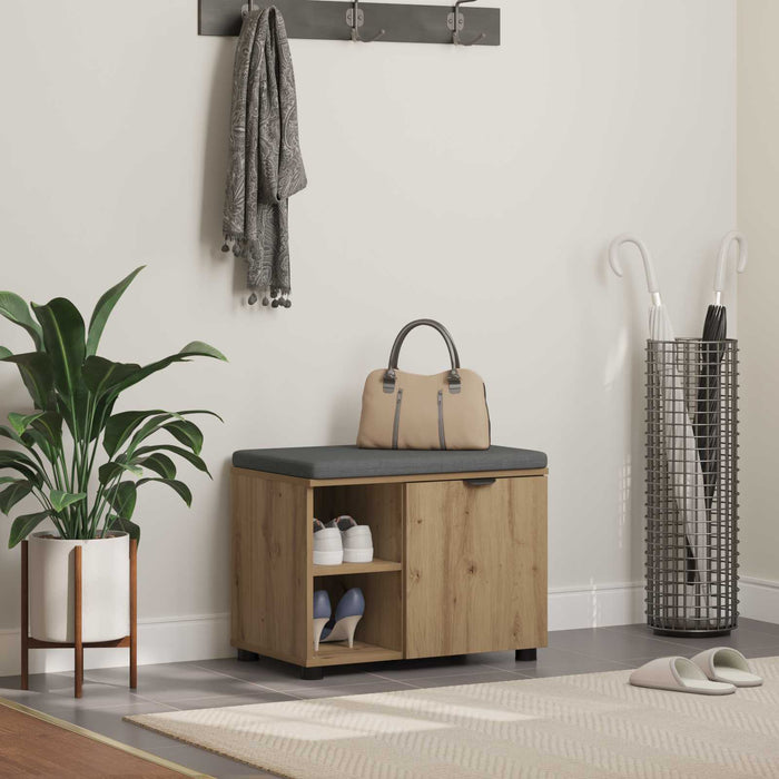 Bancă pentru hol Stejar Artizanal 60 x 38 x 46 cm WALTI